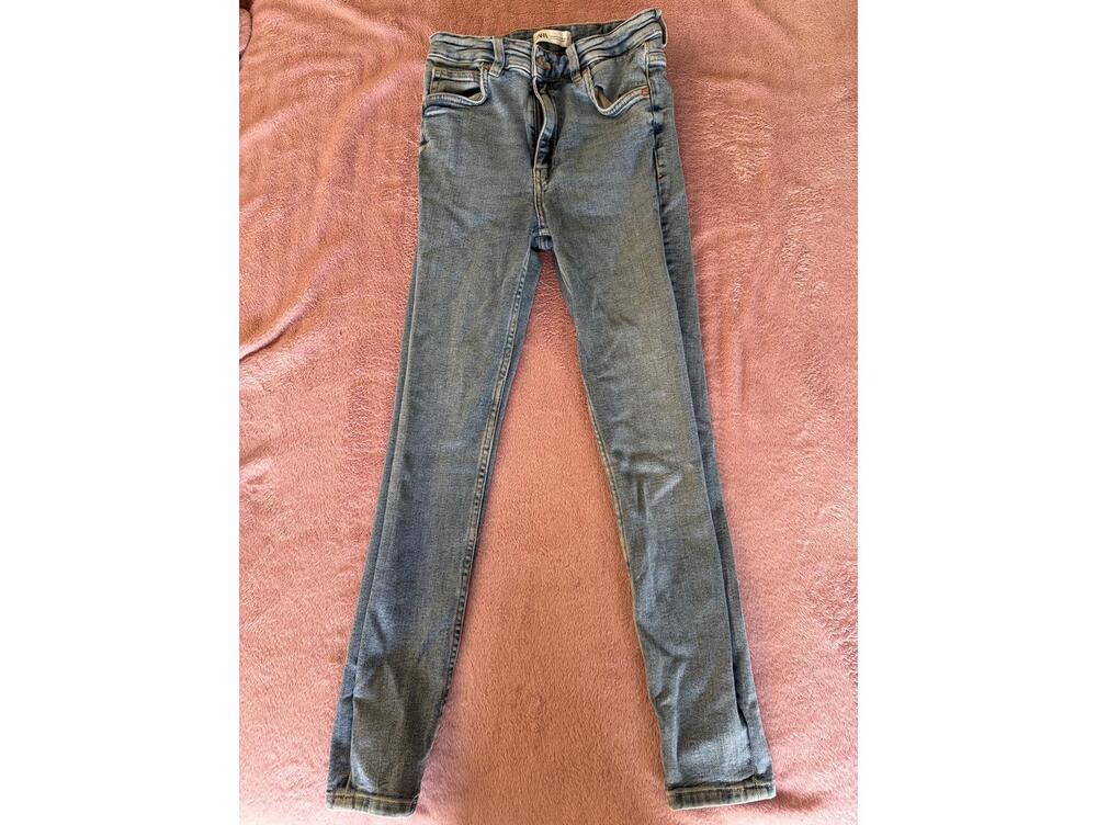 Light Blue Skinny Jeans for Women Zara